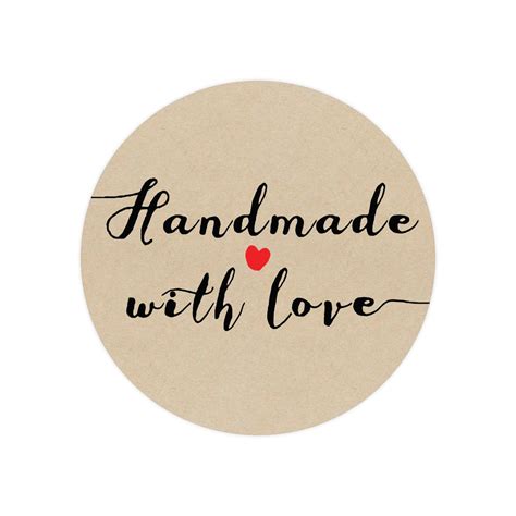 handmade with love stickers|handmade with love stickers personalised.